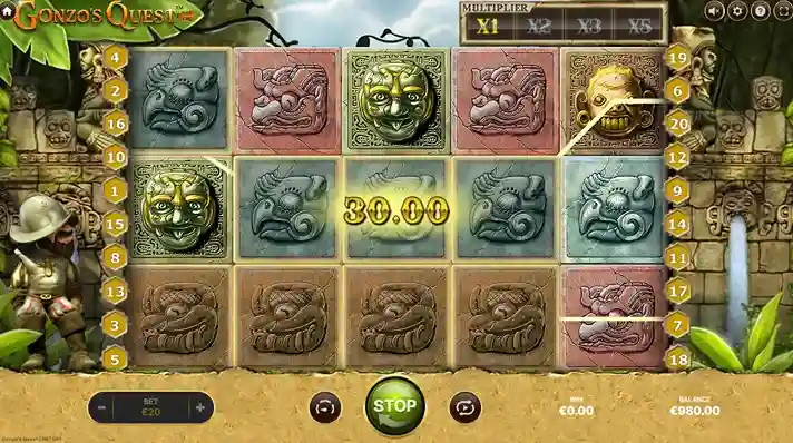 Spela Gonzo's Quest med Riktiga Pengar Online
